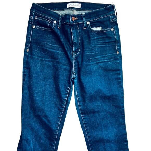 Madewell High-Rise Skinny Jeans Blue Dark Wash Size 28 - Picture 6 of 9